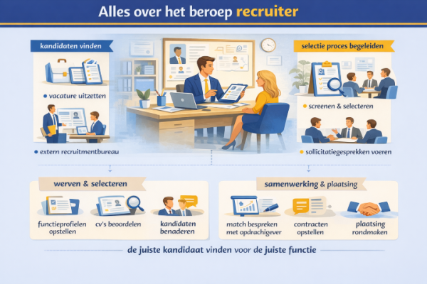 Alles over het beroep recruiter Wat doet een recruiter